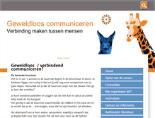 Tablet Screenshot of geweldlooscommuniceren.info